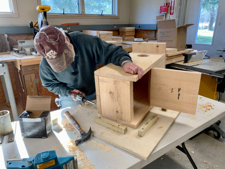 Construction of new duck boxes